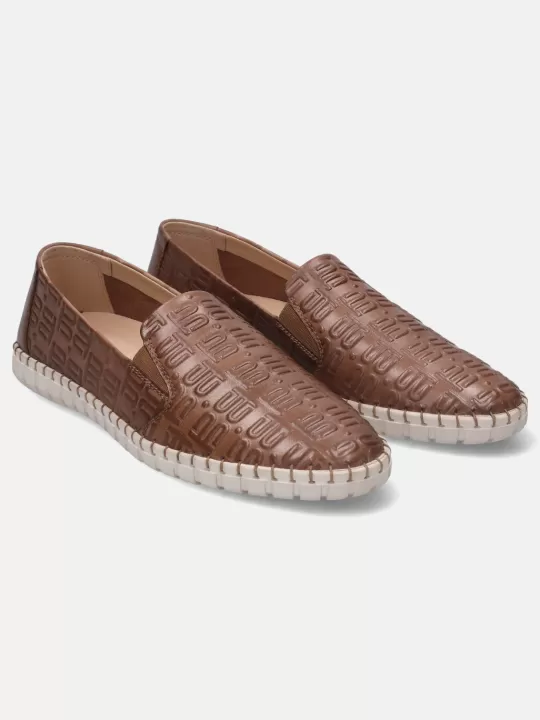 Bali Choco Animal Print Casual Loafers | BAGATT Best Sale