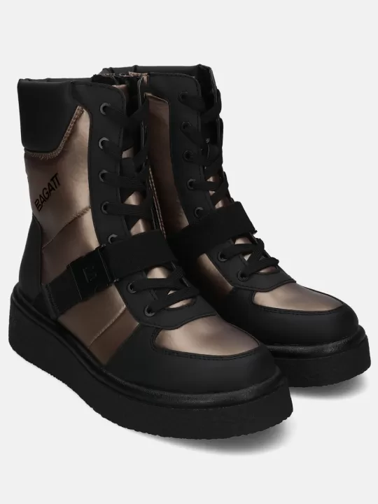 Catania Black Ankle Boots | BAGATT New