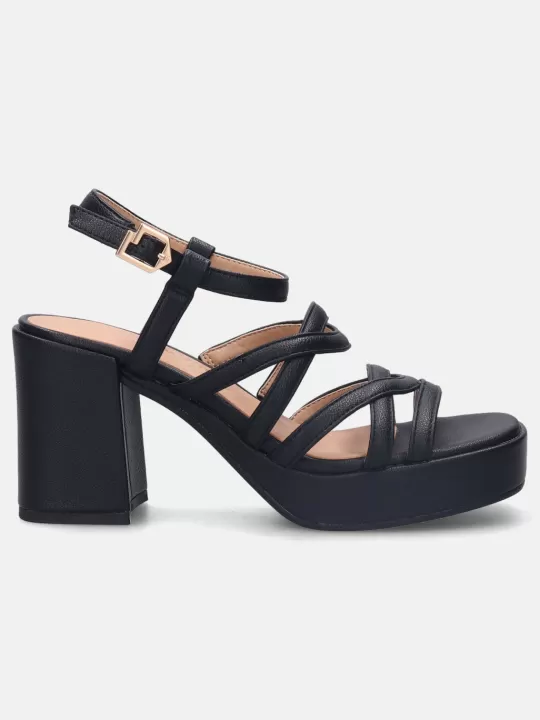 Cesena Black Block Heels | BAGATT New