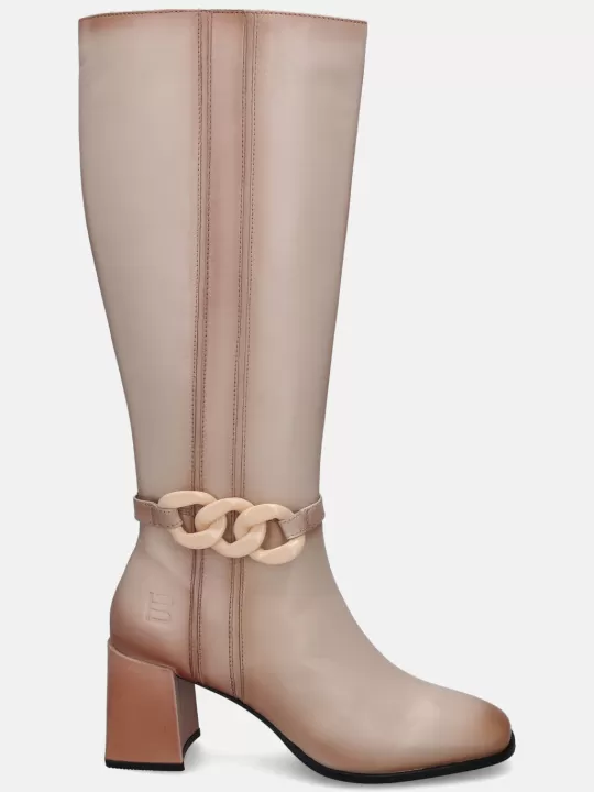 Crema Beige Knee Boot | BAGATT Discount