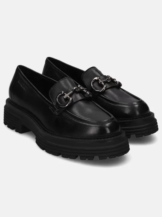 Enna Black Casual Loafers | BAGATT Online