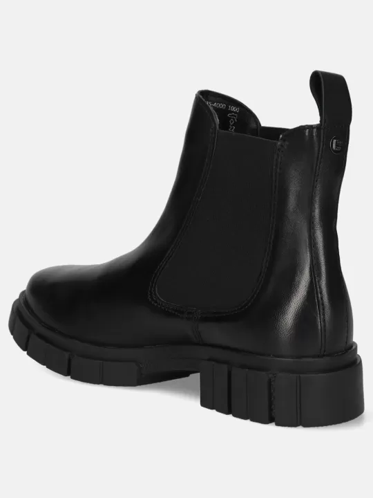 Fiona Black Leather Chelsea Boots | BAGATT New