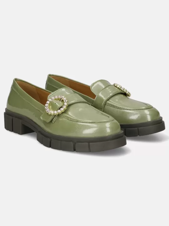 Fiona Light Green Casual Loafers | BAGATT New