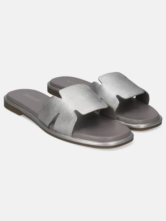 Flower Silver Mules | BAGATT Flash Sale