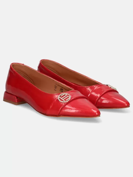 Genevi Red Ballerinas | BAGATT Hot