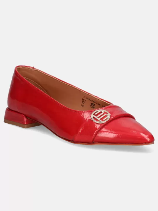 Genevi Red Ballerinas | BAGATT Hot