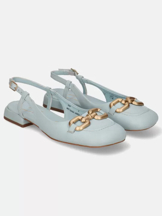 Genova Light Blue Flat Sandals | BAGATT Best