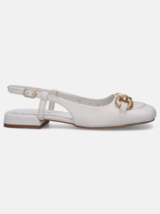 Genova White Flat Sandals | BAGATT Cheap