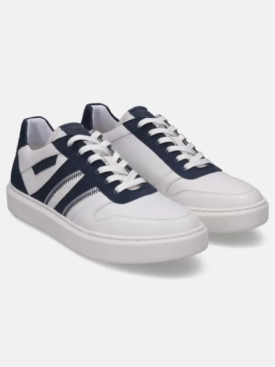 Gina White & Dark Blue Sneakers | BAGATT Outlet