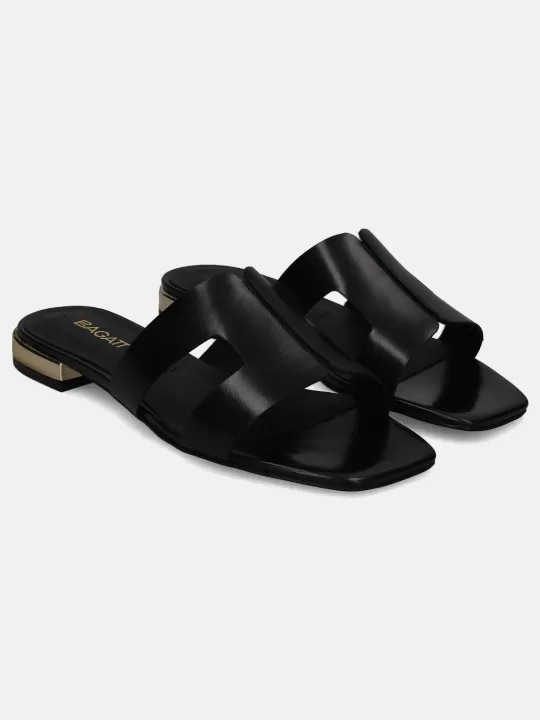 Glaze Black Mules | BAGATT Best