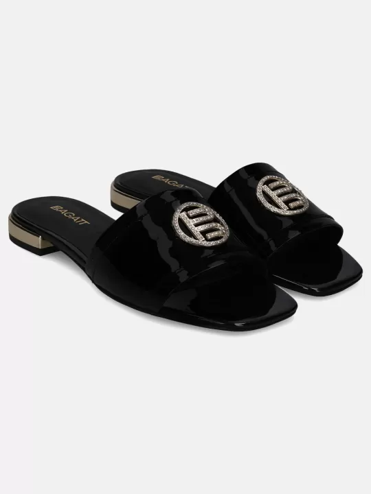 Glaze Black Mules | BAGATT Outlet