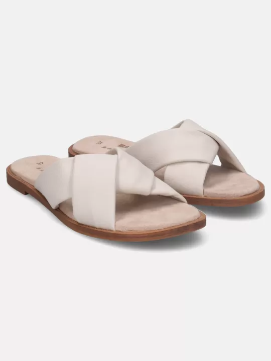 Goldy Beige Flat Sandals | BAGATT Shop