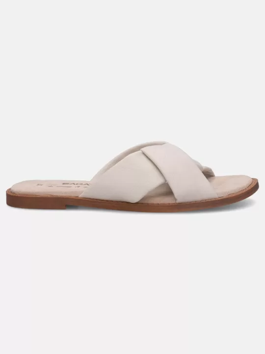 Goldy Beige Flat Sandals | BAGATT Shop