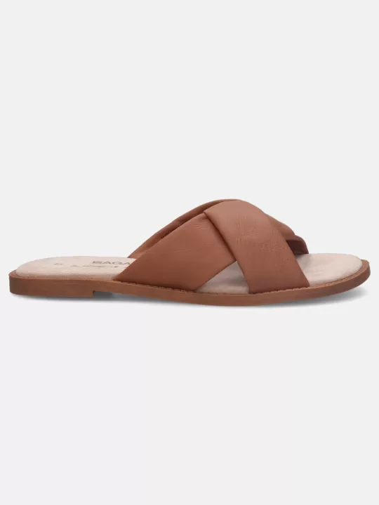 Goldy Cognac Flat Sandals | BAGATT Best Sale