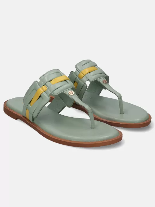 Goldy Light Green Sandals | BAGATT Flash Sale