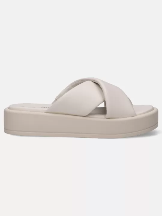 Hanoi White Flatform Sandals | BAGATT Cheap