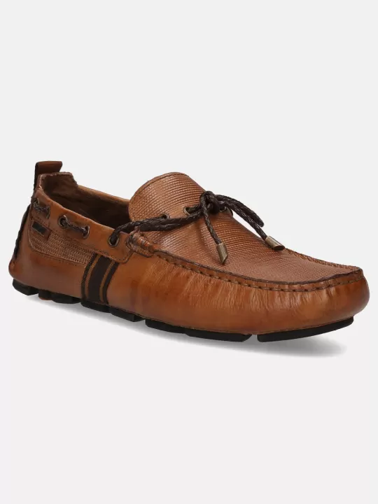 Hexa Cognac Driver Shoes | BAGATT Fashion