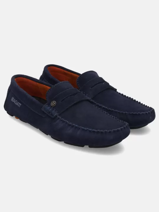 Hexa Dark Blue Driver Shoes | BAGATT Best Sale