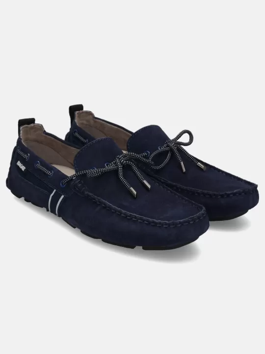 Hexa Dark Blue Driver Shoes | BAGATT Outlet