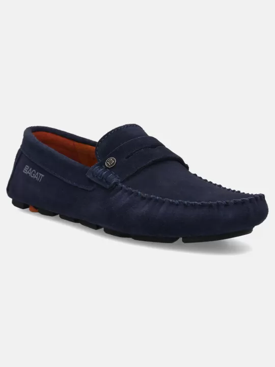 Hexa Dark Blue Driver Shoes | BAGATT Best Sale