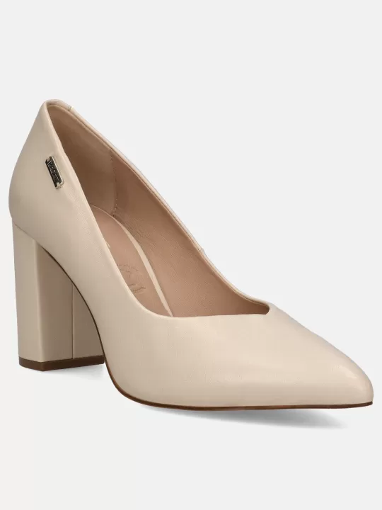 Jemila Revo Beige Court Shoes | BAGATT Flash Sale