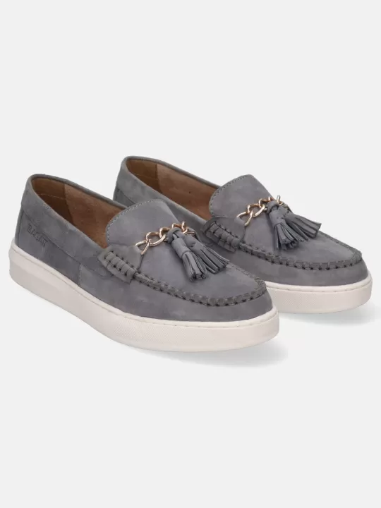 Jola Light Blue Slip-Ons | BAGATT Clearance