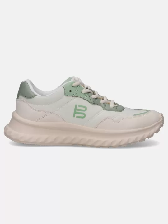 Lecce Off White & Mint Sneakers | BAGATT Store