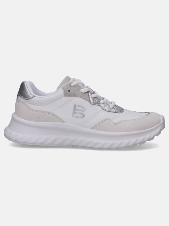 Lecce White & Silver Sneakers | BAGATT Shop