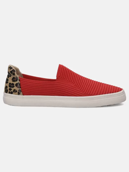 Level Red Animal Print Casual Loafers | BAGATT Best Sale