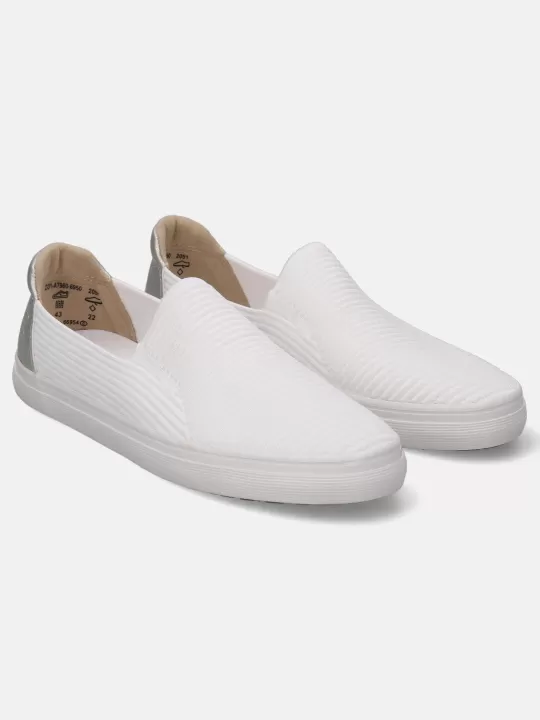 Level White & Silver Casual Loafers | BAGATT Best Sale