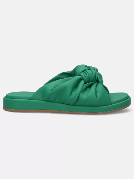 Ravenna Green Flat Sandals | BAGATT Fashion