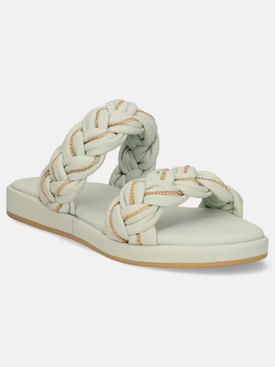 Ravenna Light Blue Flatform Sandals | BAGATT Fashion