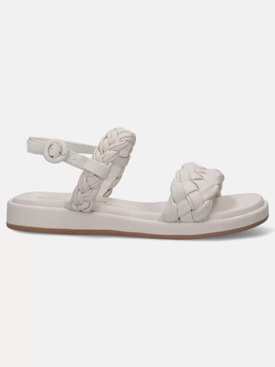 Ravenna Off White Flat Sandals | BAGATT Fashion