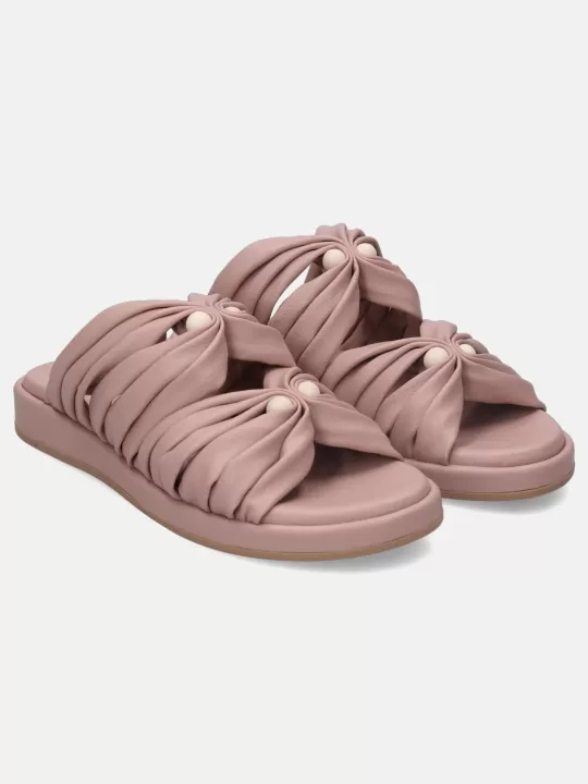 Ravenna Rose Pink Flat Sandals | BAGATT Online