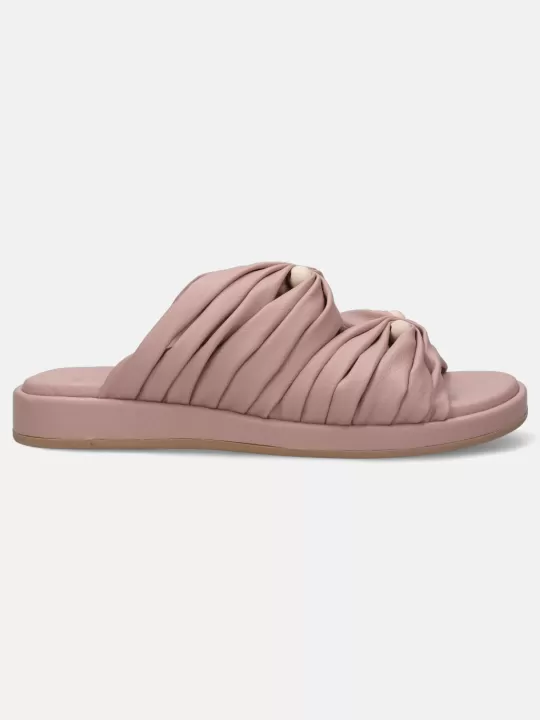 Ravenna Rose Pink Flat Sandals | BAGATT Online