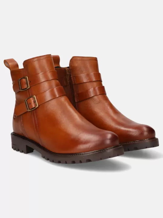 Ronja Revo Cognac Leather Ankle Boots | BAGATT Cheap