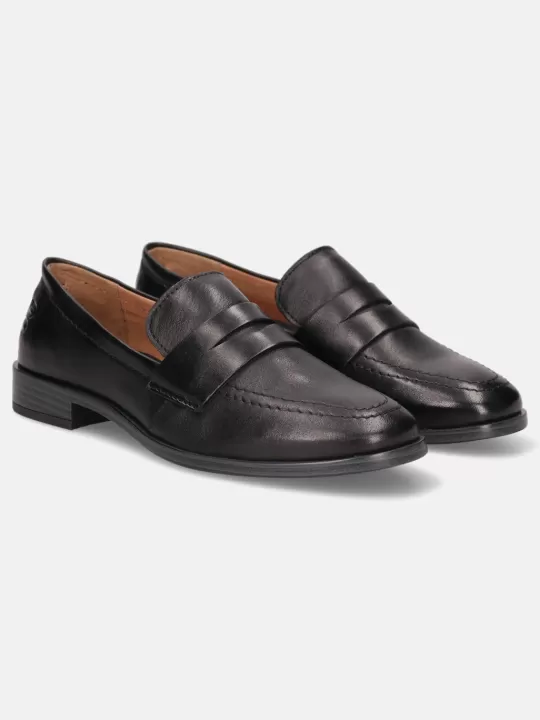 Rosalie Black Leather Loafers | BAGATT Clearance