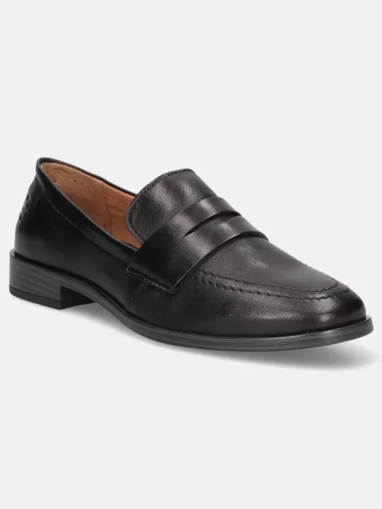 Rosalie Black Leather Loafers | BAGATT Clearance