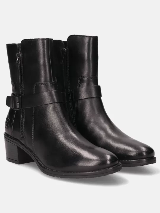 Ruby Black Leather Ankle Boots | BAGATT Flash Sale