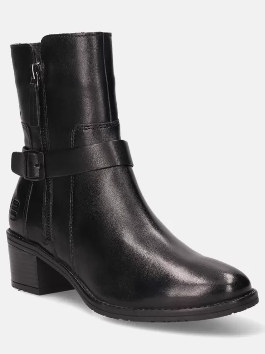 Ruby Black Leather Ankle Boots | BAGATT Flash Sale