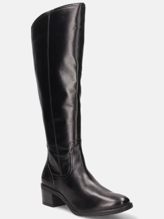 Ruby Black Leather Knee Boots | BAGATT Flash Sale