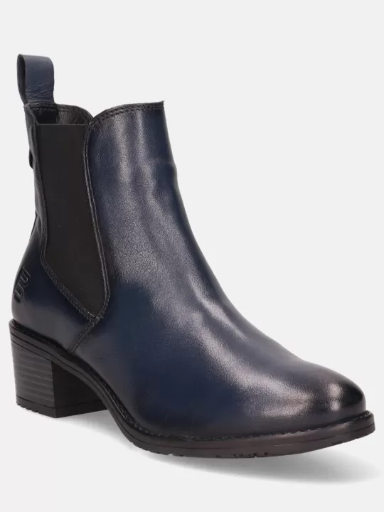 Ruby Dark Blue Leather Chelsea Boots | BAGATT New