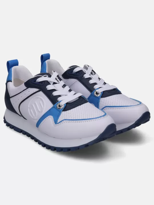 Siena White & Blue Sneakers | BAGATT Cheap