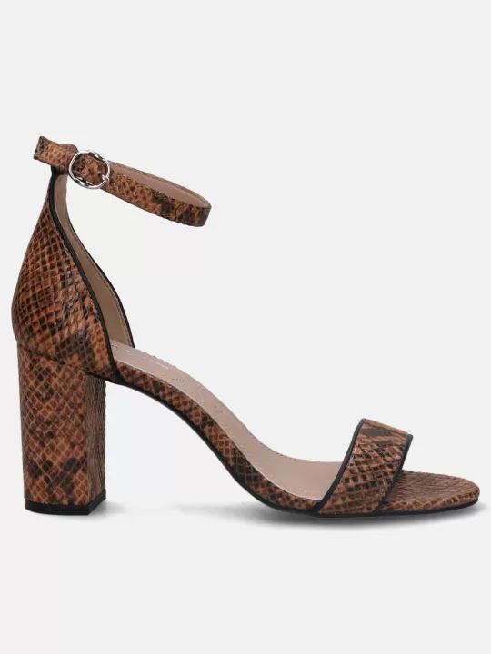 Silvana Evo Brown Block Heels | BAGATT Shop