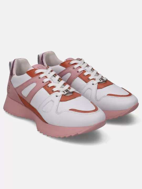 Sophie White & Pink Sneakers | BAGATT Outlet