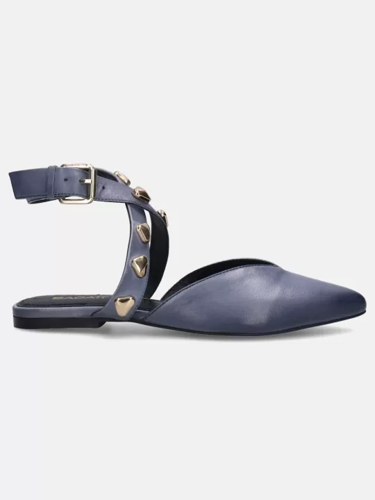 Tabea Blue Flat Sandals | BAGATT Best Sale