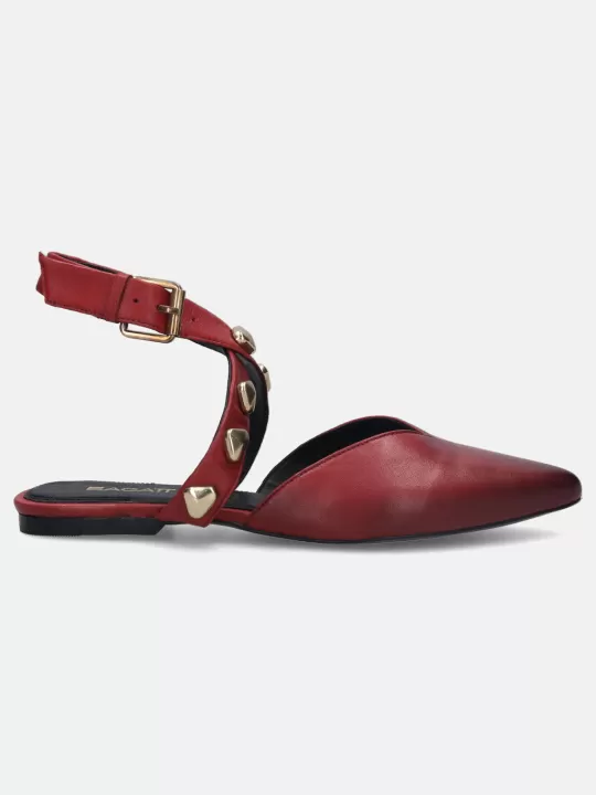 Tabea Red Flat Sandals | BAGATT Fashion