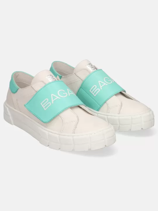 Tia White & Light Blue Sneakers | BAGATT Hot