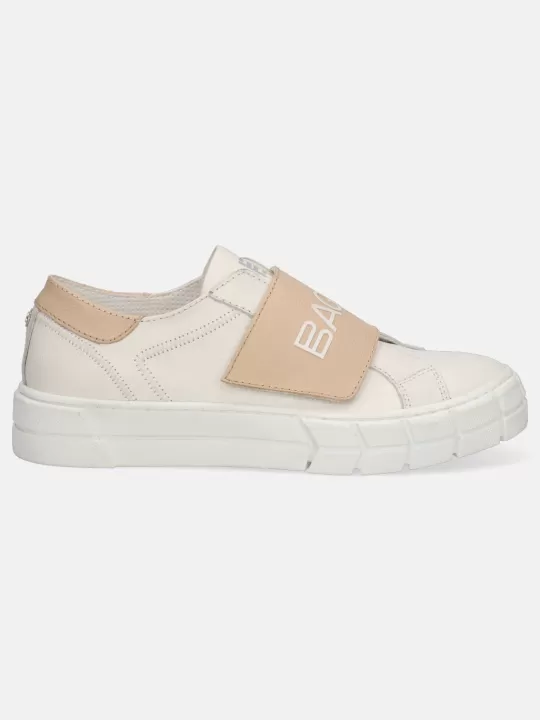 Tia White & Sand Sneakers | BAGATT Cheap