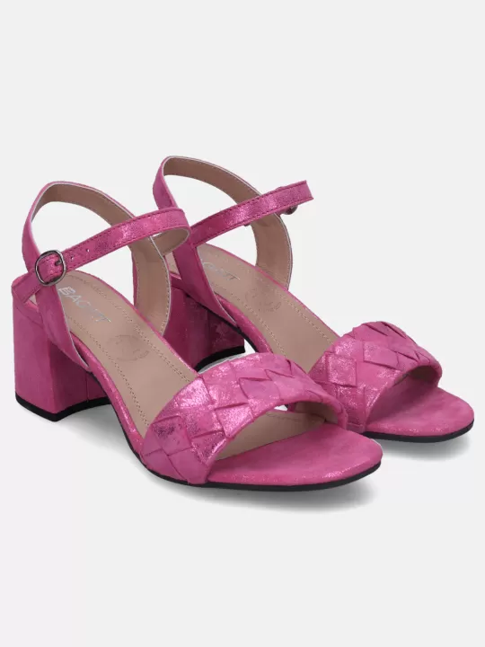 Vaiana Pink Block Heels | BAGATT Best